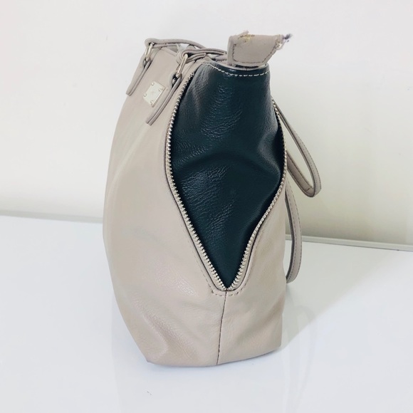 Nine West large handbag 2 color leather trim Purse - Picture 3 of 8